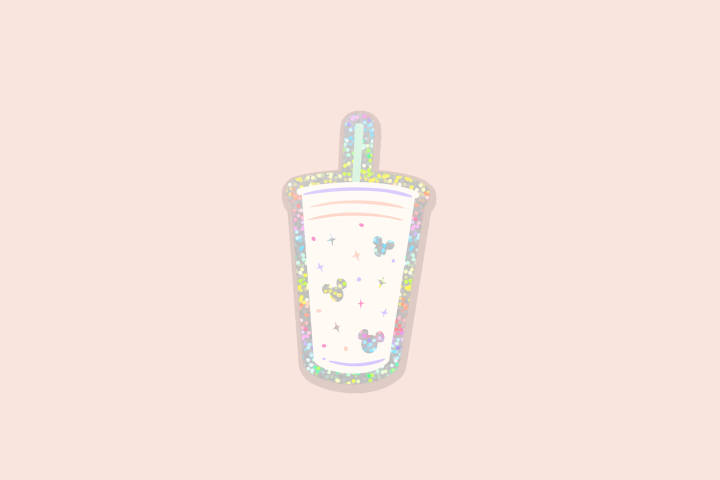 Magic Iced Coffee • Vinyl Glitter Sticker